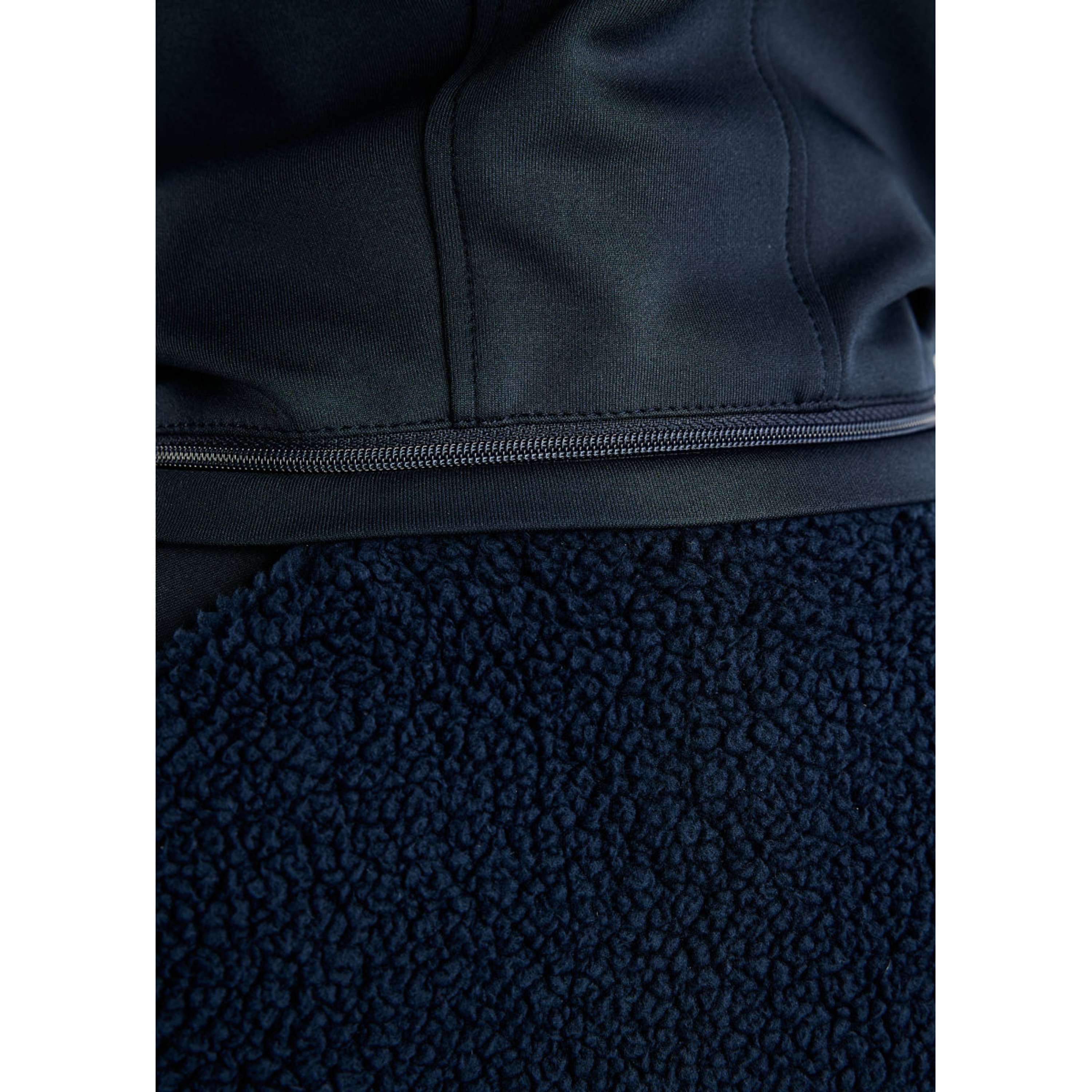Montar Zip-Hoodie MoMay Teddy Navy