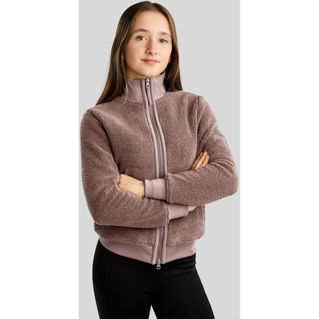 Montar Zip-Hoodie MoEbba Teddy Pile Golden Quartz Kids Nougat Brown