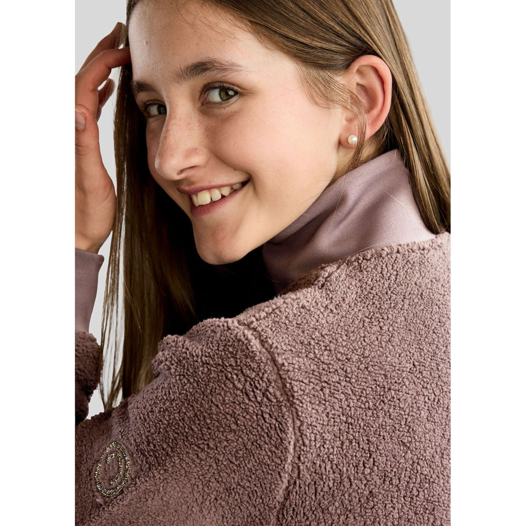 Montar Zip-Hoodie MoEbba Teddy Pile Golden Quartz Kids Nougat Brown