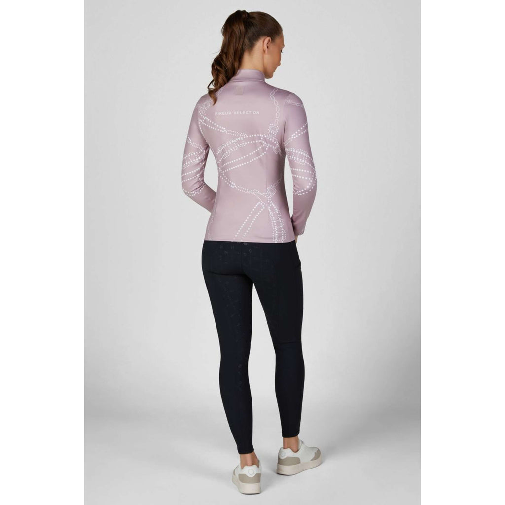 Pikeur Shirt Zip Print Selection AW26 Long Sleeves Ash Mauve