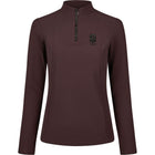 Pikeur Shirt Zip Rip Selection AW26 Long Sleeves Chocolate Brown