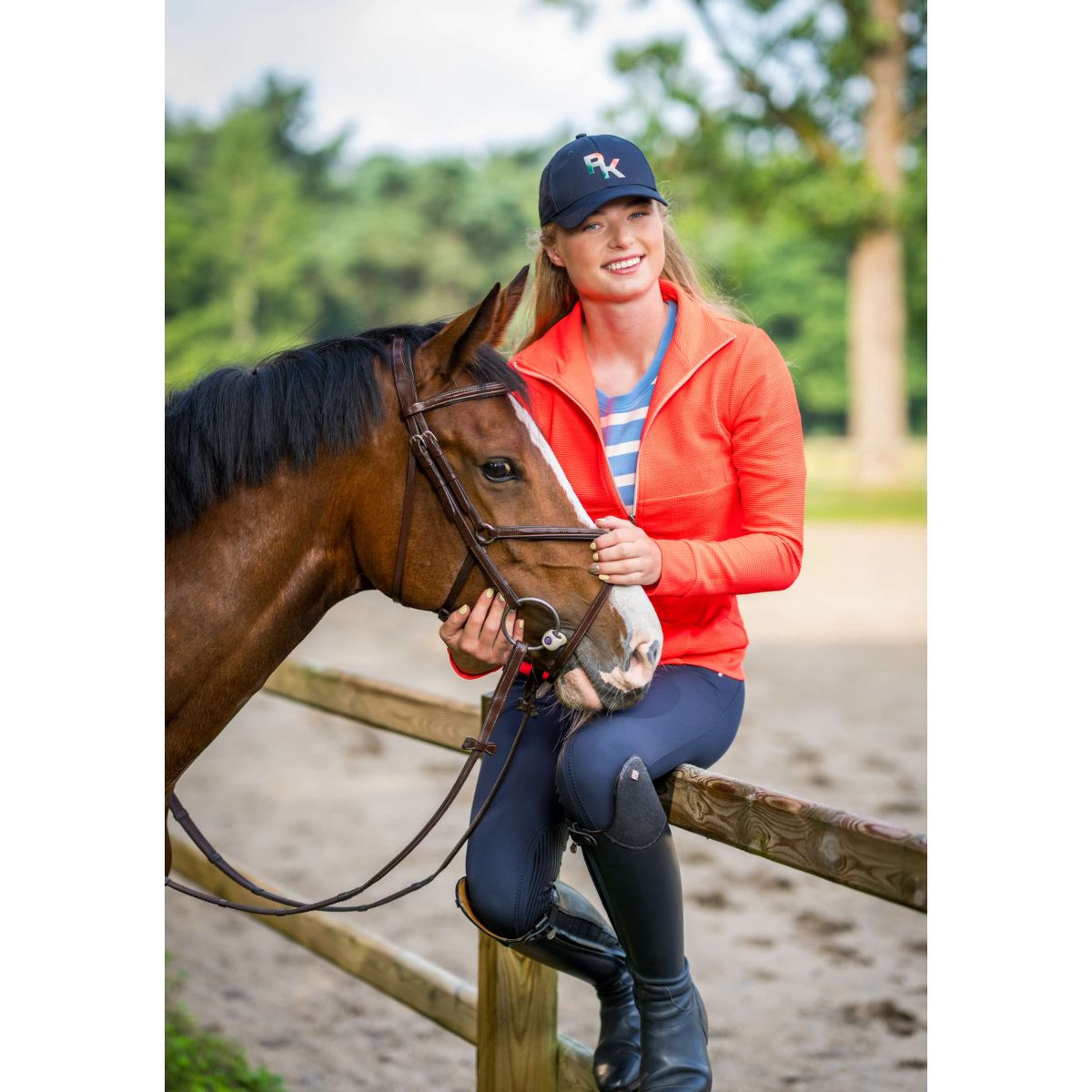 PK International Zip-Hoodie Arezzo Fluo Coral