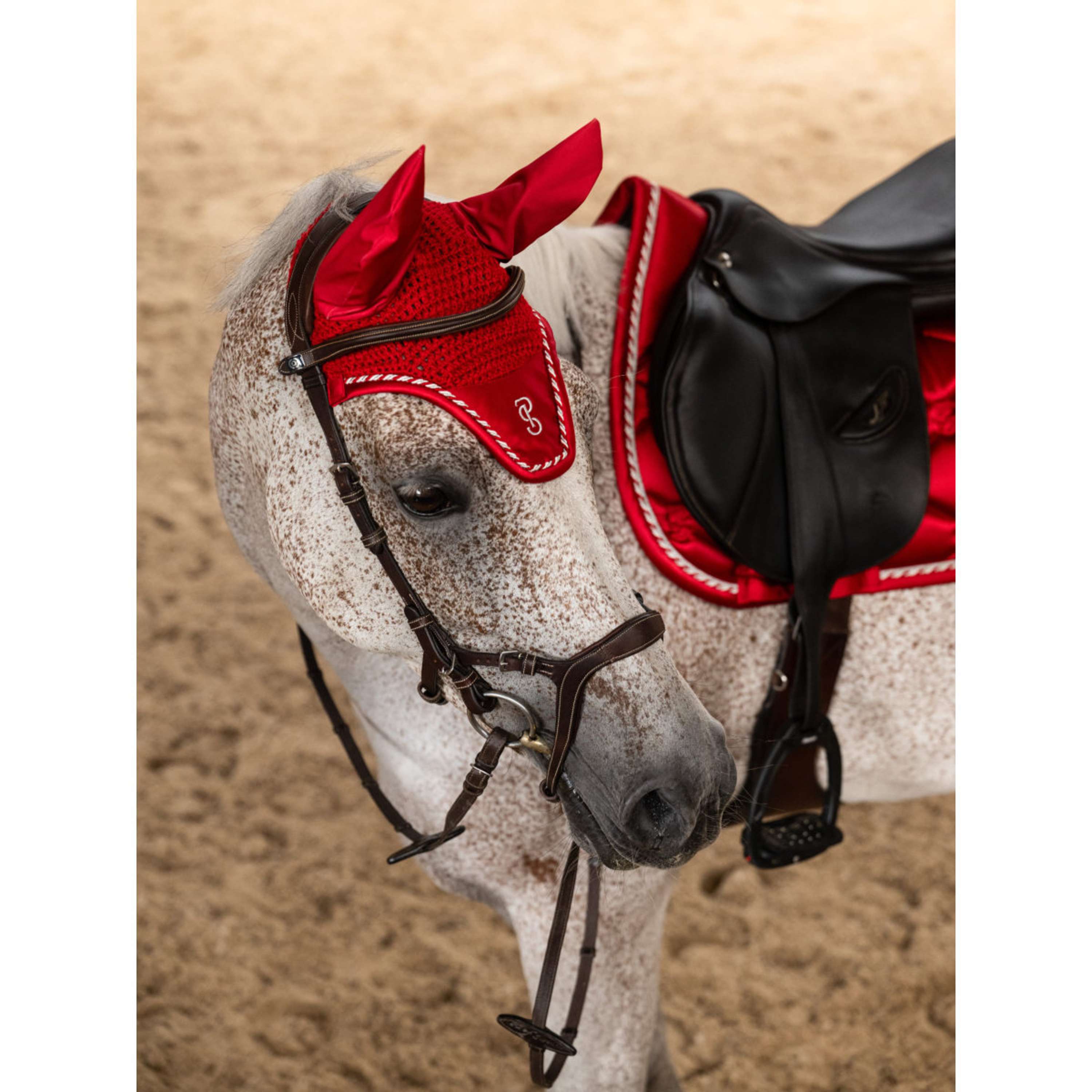 PS of Sweden Ear Bonnet Signature Cranberry Red