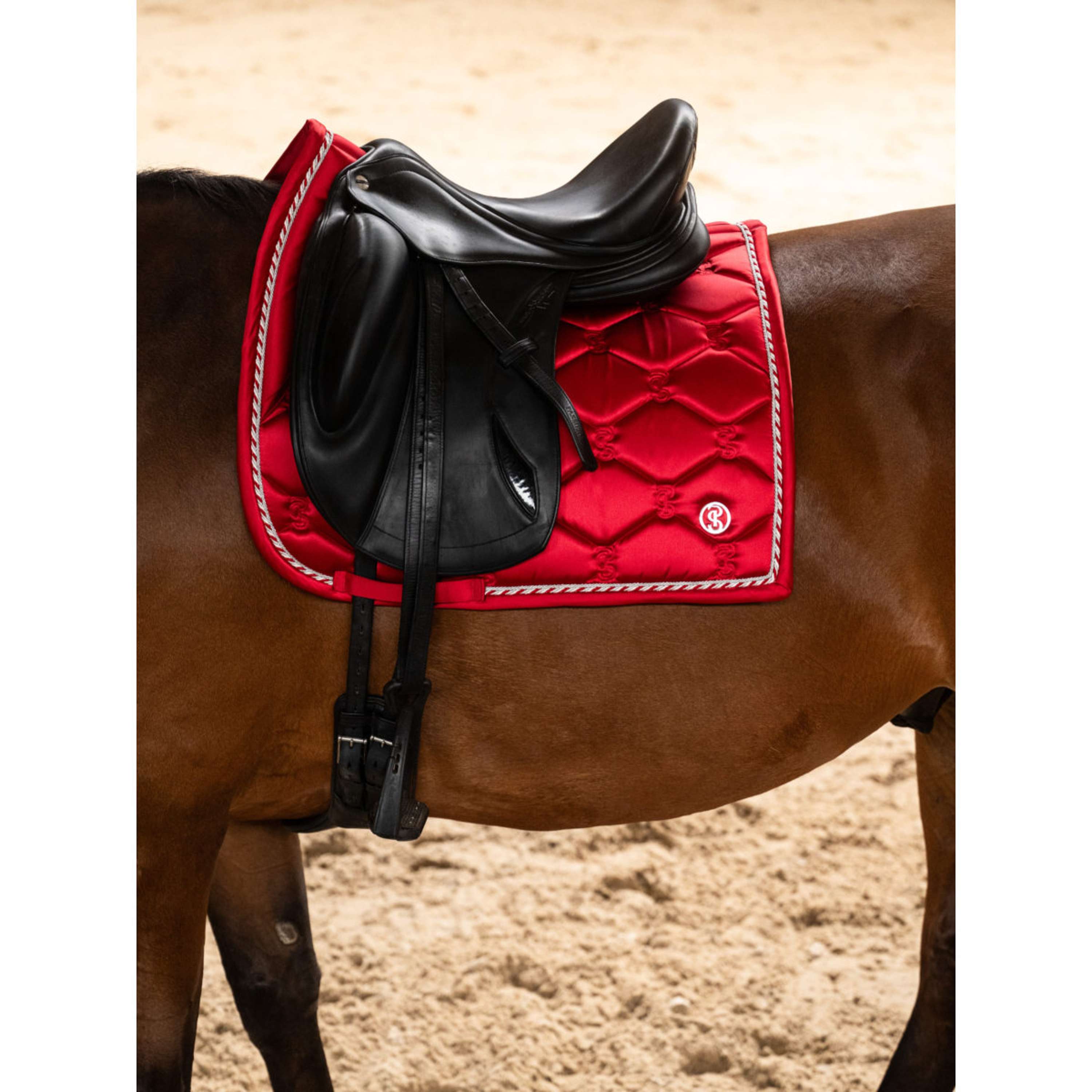 PS of Sweden Saddlepad Signature Dressage Cranberry Red
