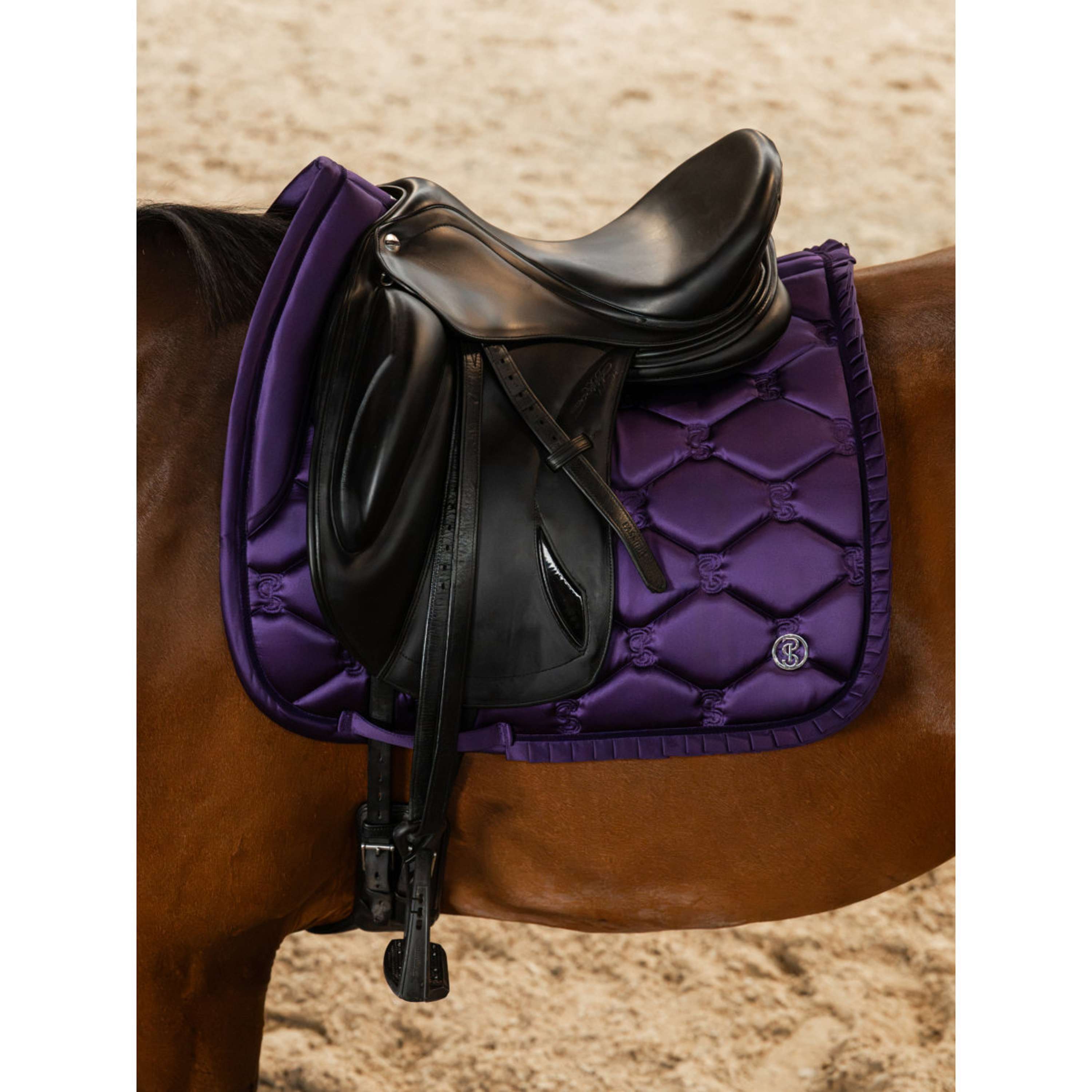 PS of Sweden Saddlepad Ruffle Dressage Eclipse Purple