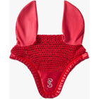 PS of Sweden Ear Bonnet Ruffle Cranberry Red