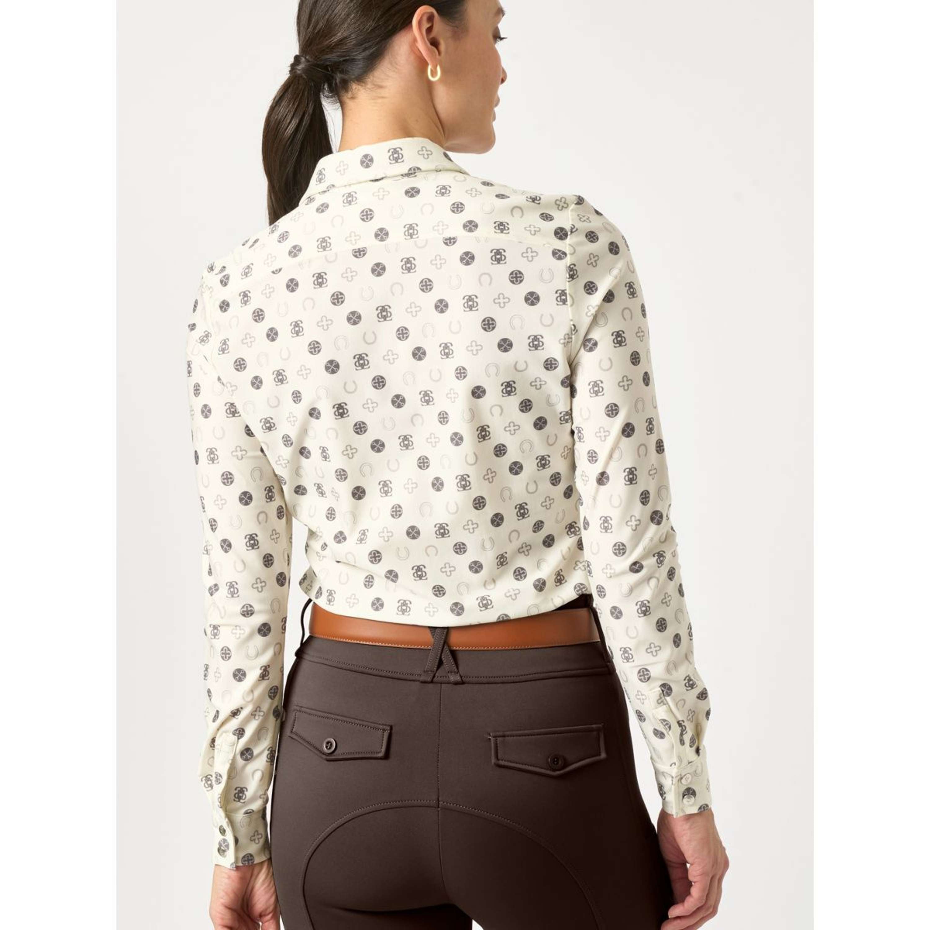 PS of Sweden Shirt Valerie Printed Long Sleeves Off White Monogram