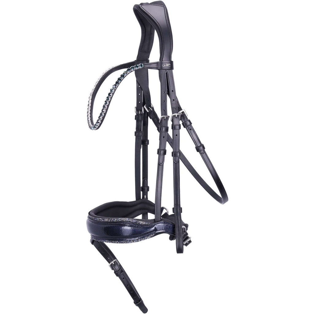 Schockemöhle Bridle SPLuxury Dressage Black/Silver/Blue