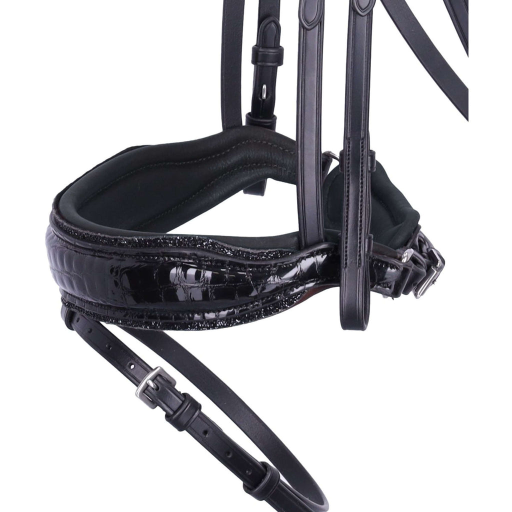 Schockemöhle Bridle SPLuxury Dressage Croco/Black/Silver
