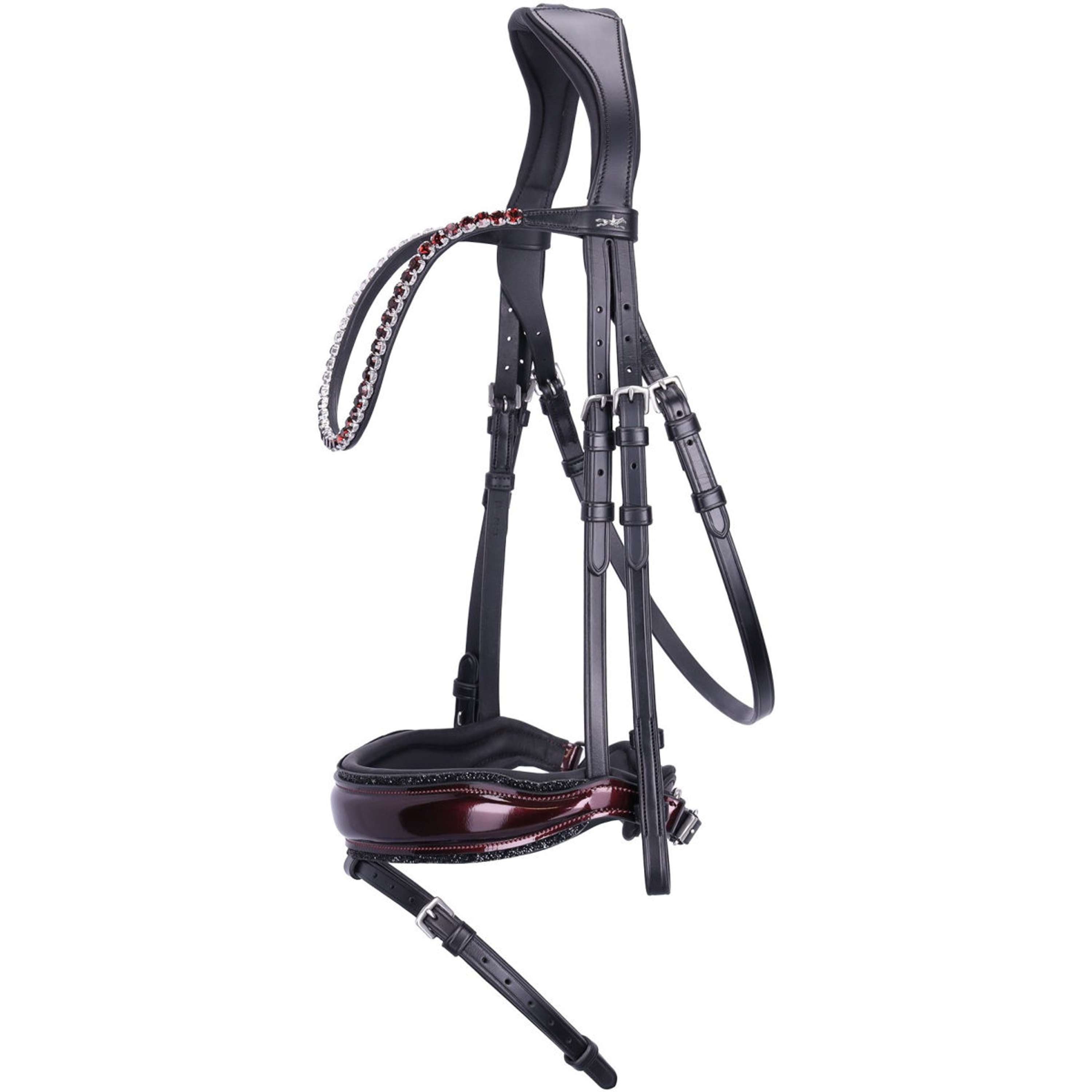 Schockemöhle Bridle SPLuxury Dressage Black/Wine/Silver