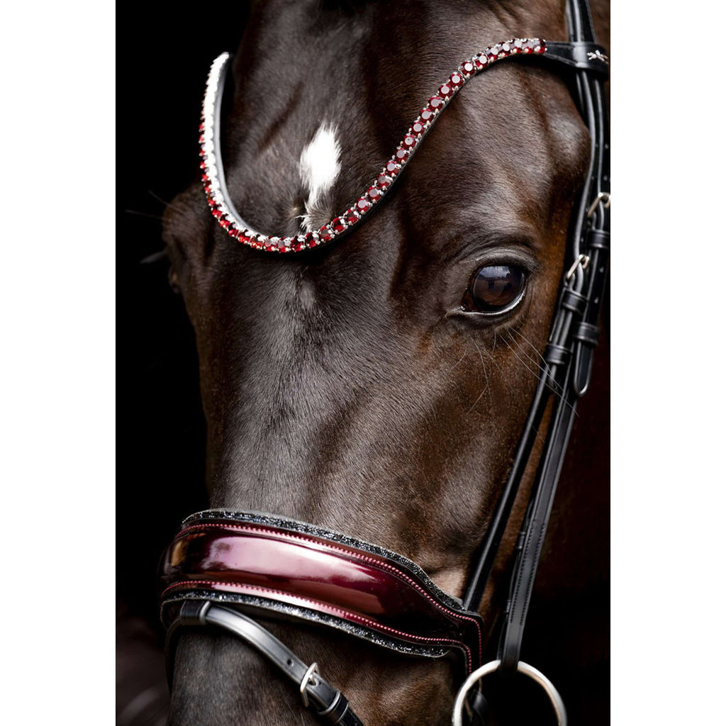 Schockemöhle Bridle SPLuxury Dressage Black/Wine/Silver