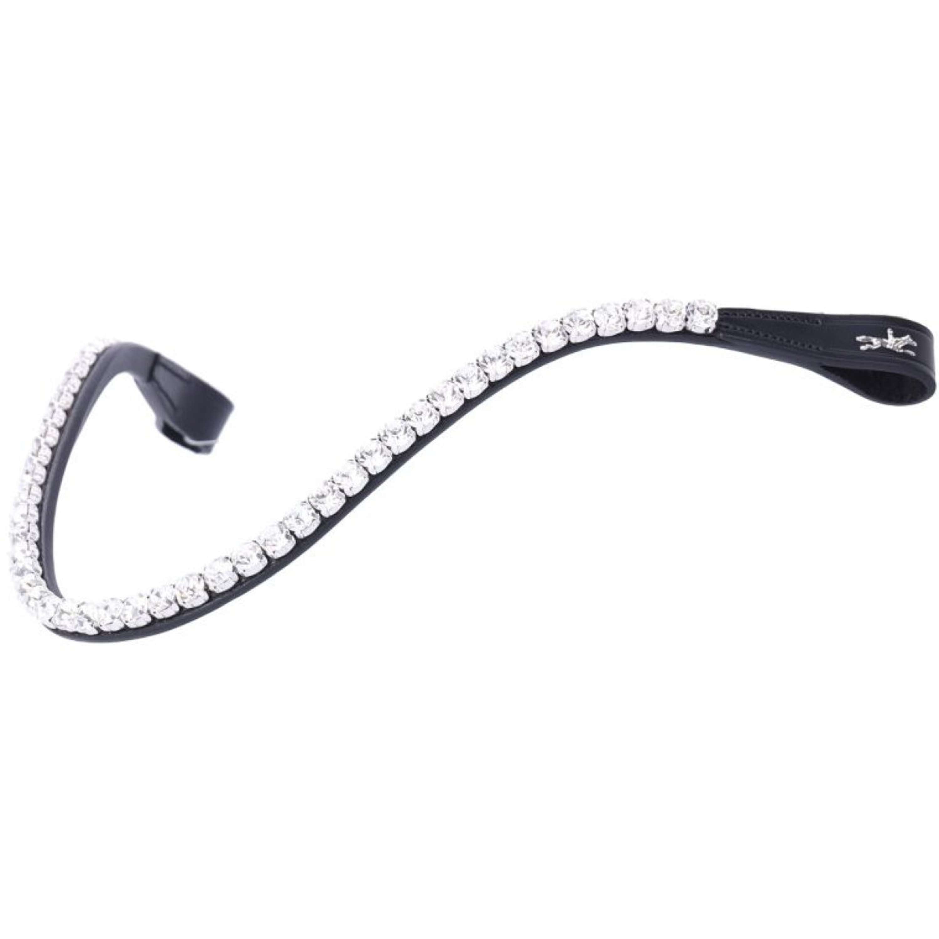 Schockemöhle Browband SPLuxury Deep Drop Black/Crystal