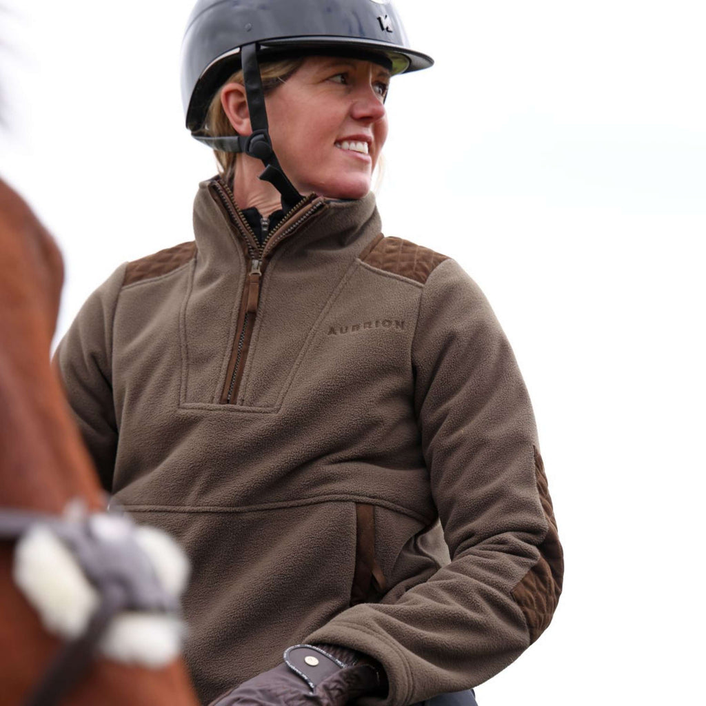 Aubrion by Shires Sweater Heritage Fleece Dark Olive