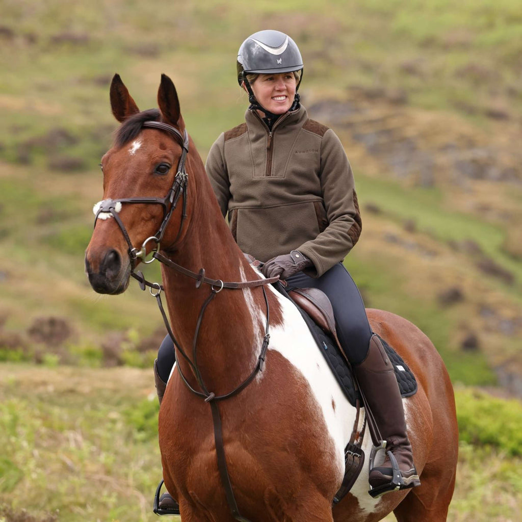 Aubrion by Shires Sweater Heritage Fleece Dark Olive