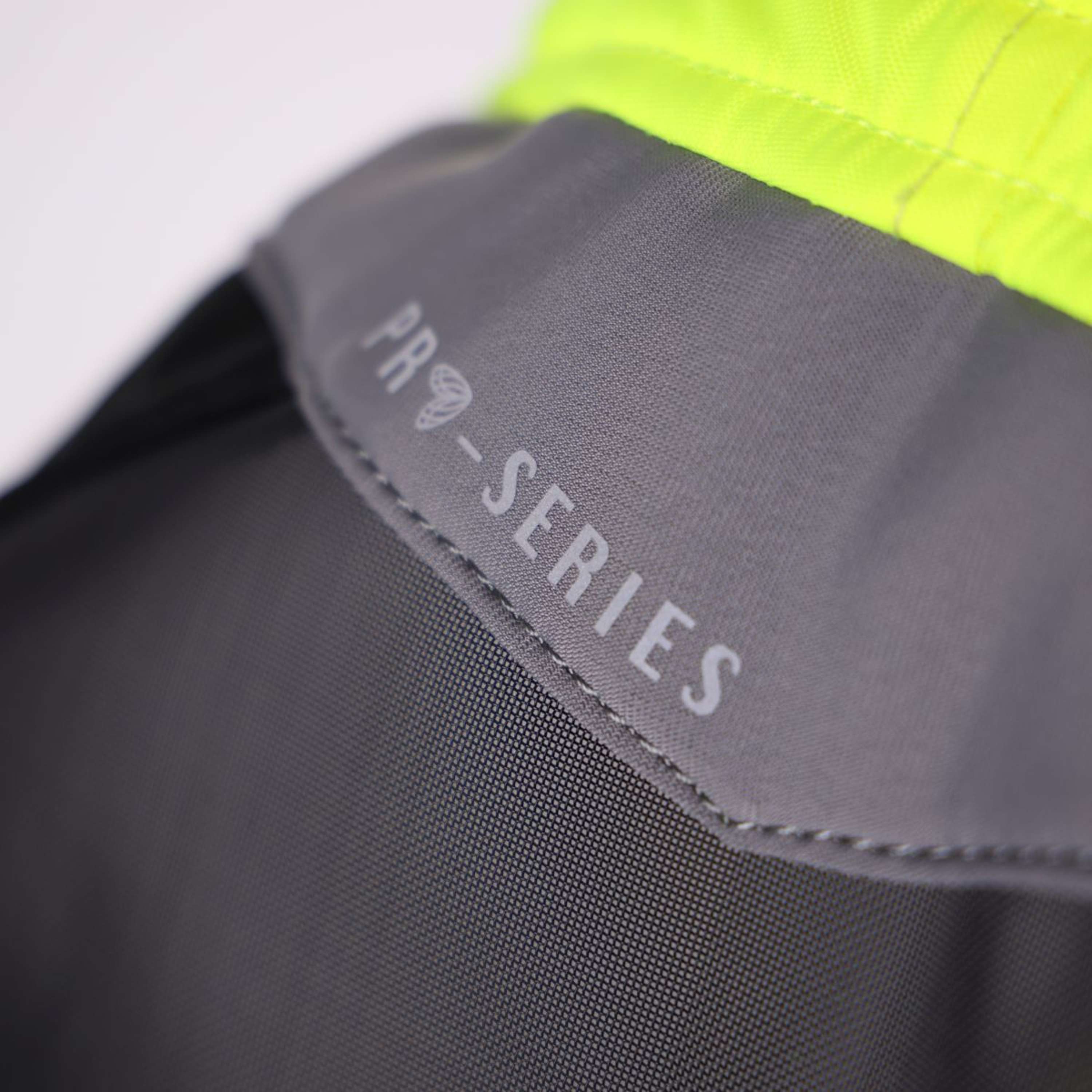 FlyGuard by Shires Fly Mask Pro Hi-Viz Fine Mesh with Ears and Tassels fluorescent-yellow
