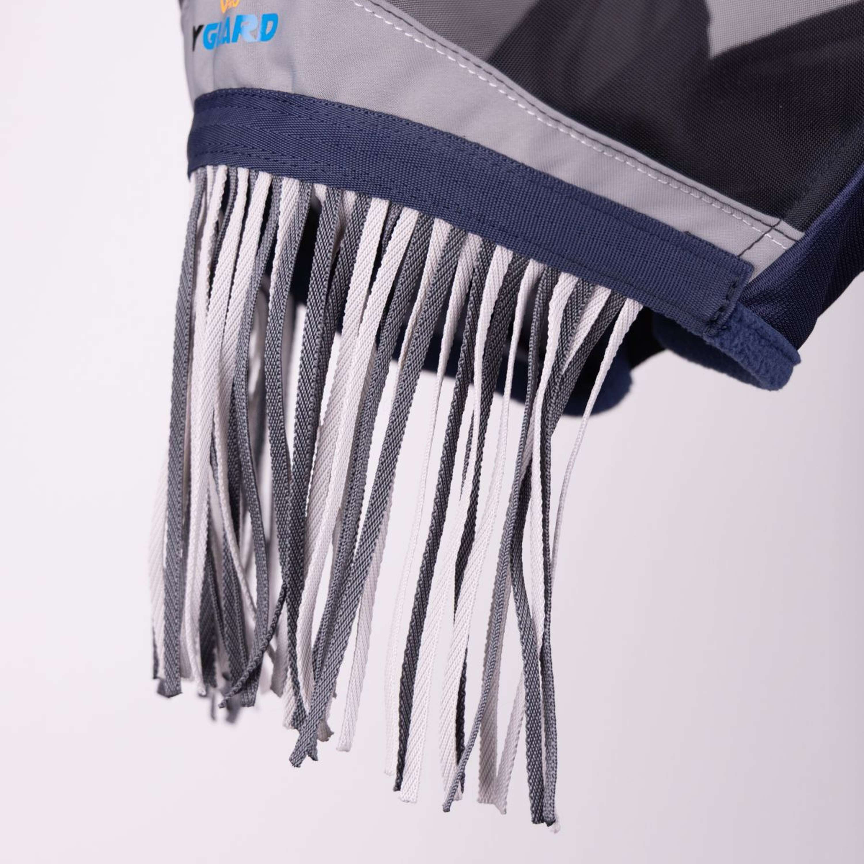 FlyGuard by Shires Fly Mask Pro Fine Mesh with Ear Hole & Nose Fringe Navy