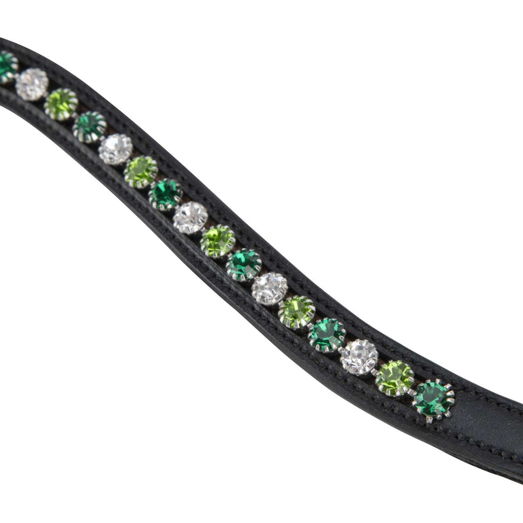 Velociti by Shires Browband GARA Green Diamante Black