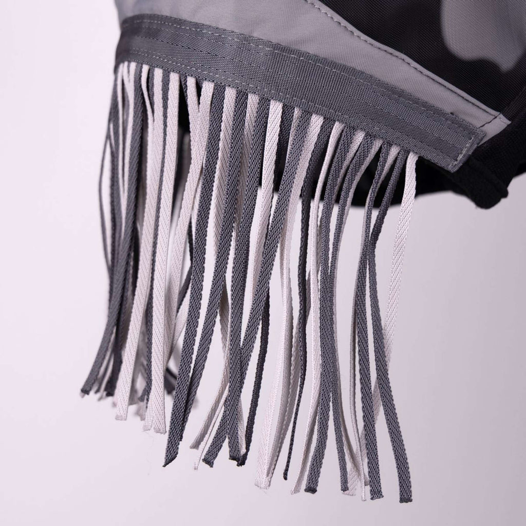 FlyGuard by Shires Fly Mask Pro Fine Mesh with Ears and Tassels Jet