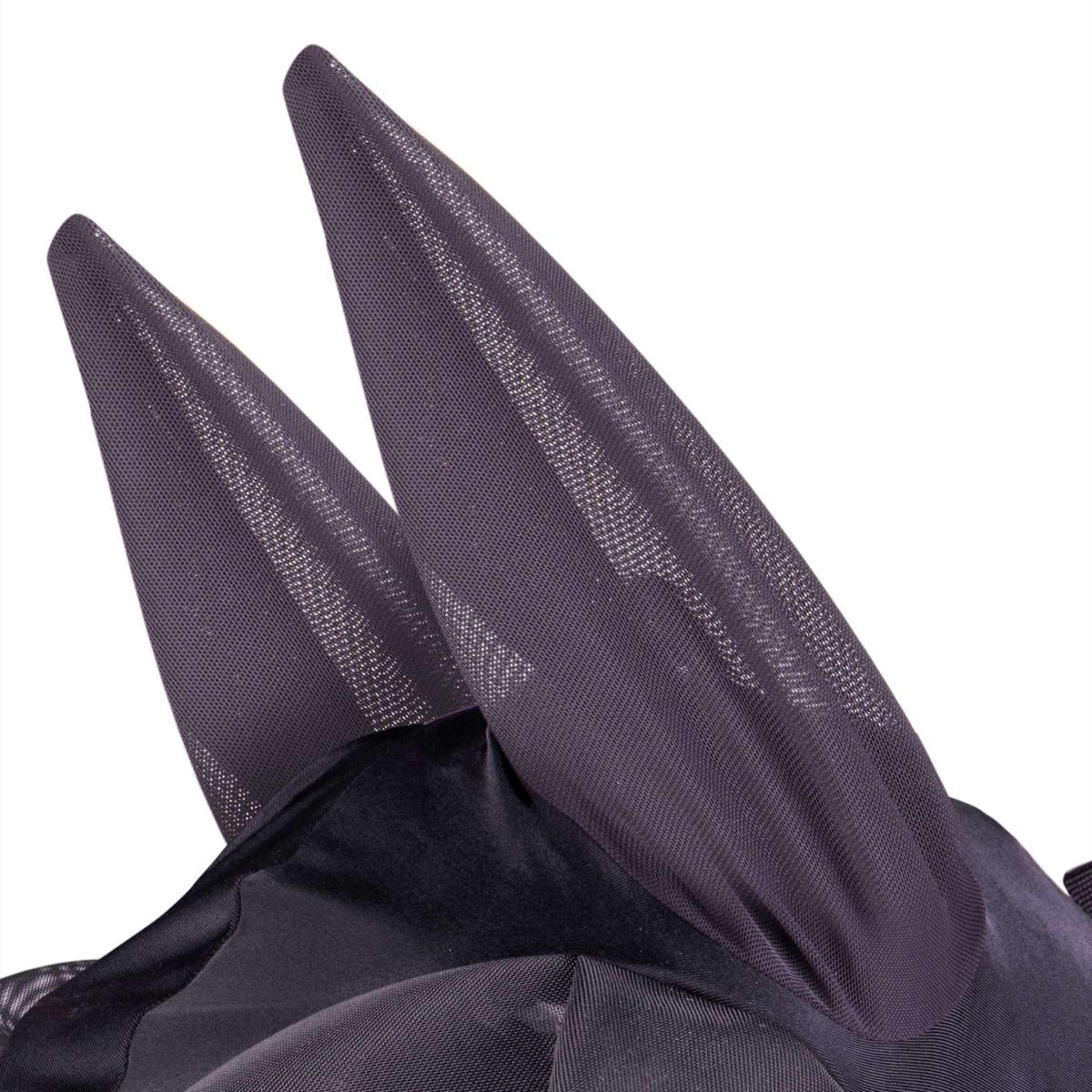 Shires Fly Mask Stretch with Nose Jet Black