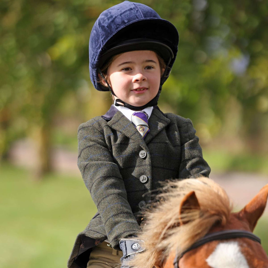 Aubrion by Shires Competition Jacket Saratoga Children Dark Green Check