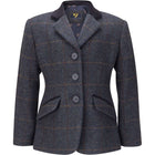 Aubrion by Shires Competition Jacket Saratoga Children Juniper Navy Check