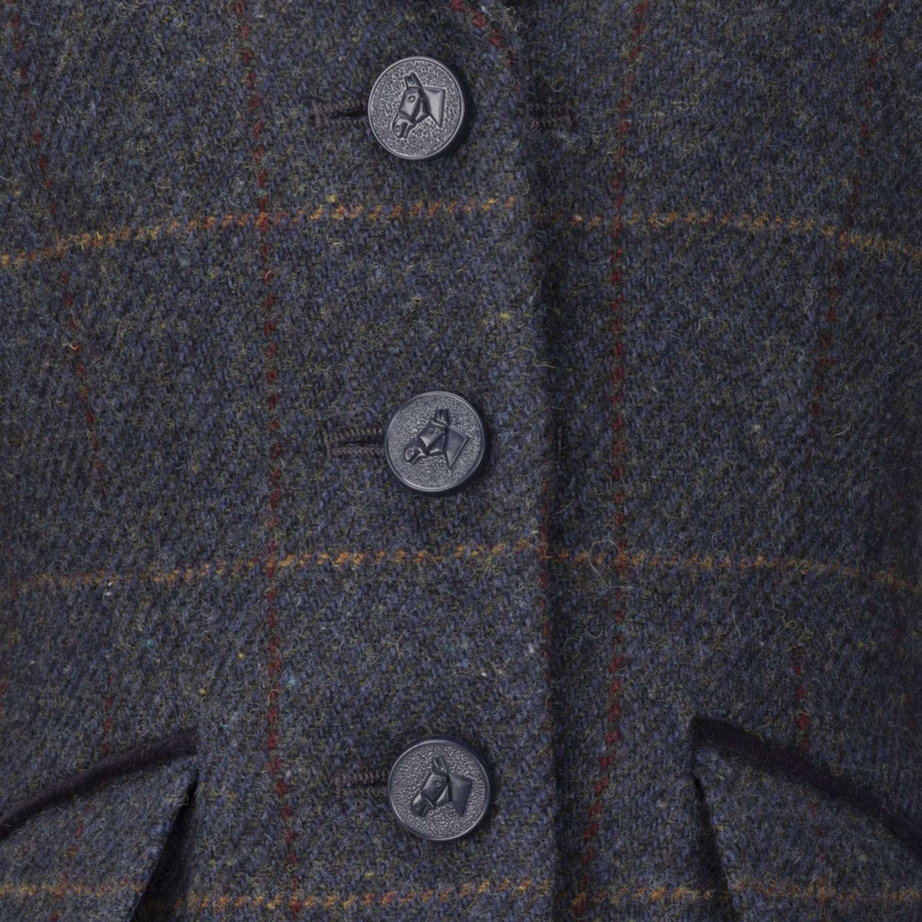 Aubrion by Shires Competition Jacket Saratoga Children Juniper Navy Check