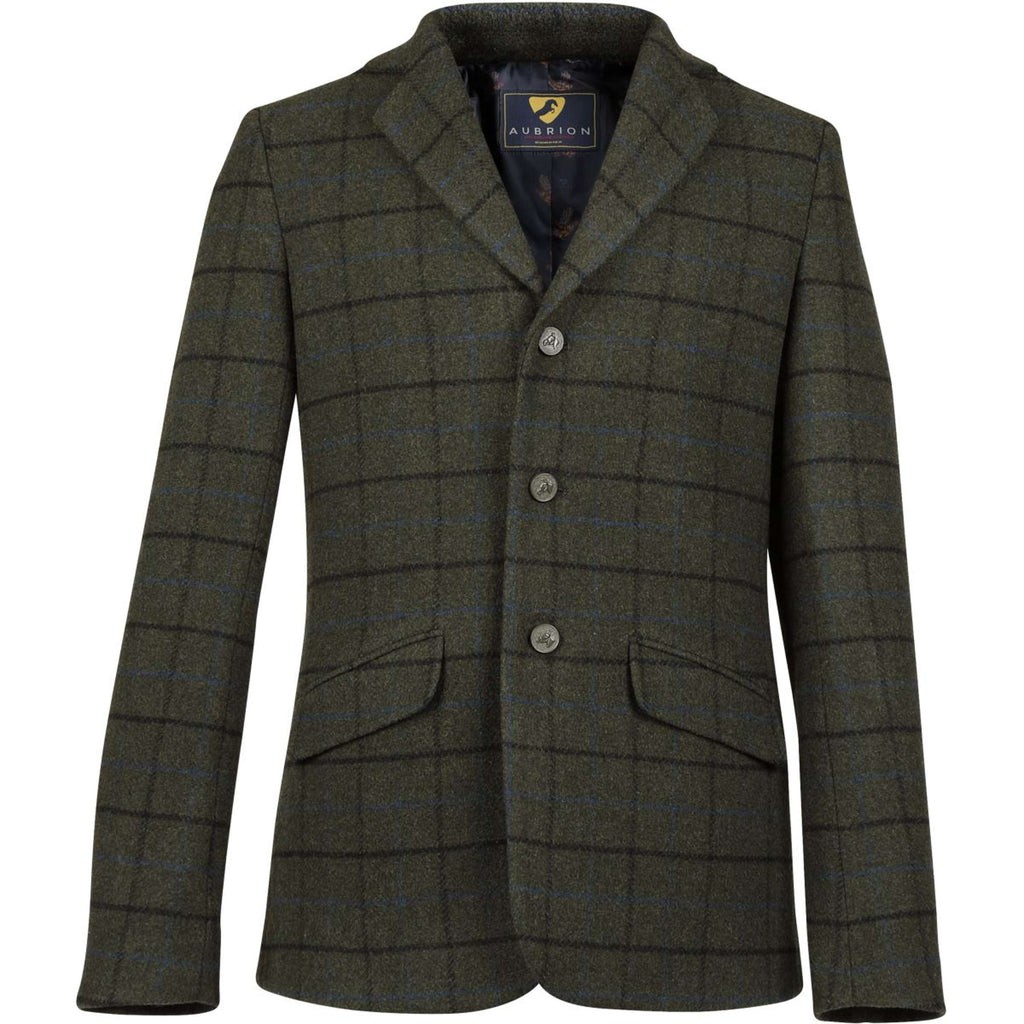Aubrion by Shires Competition Jacket Saratoga Men Dark Green Check