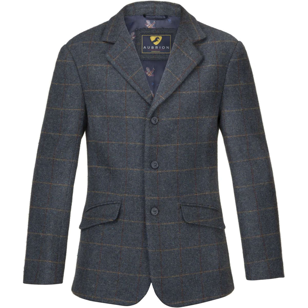 Aubrion by Shires Competition Jacket Saratoga Men Juniper Navy Check