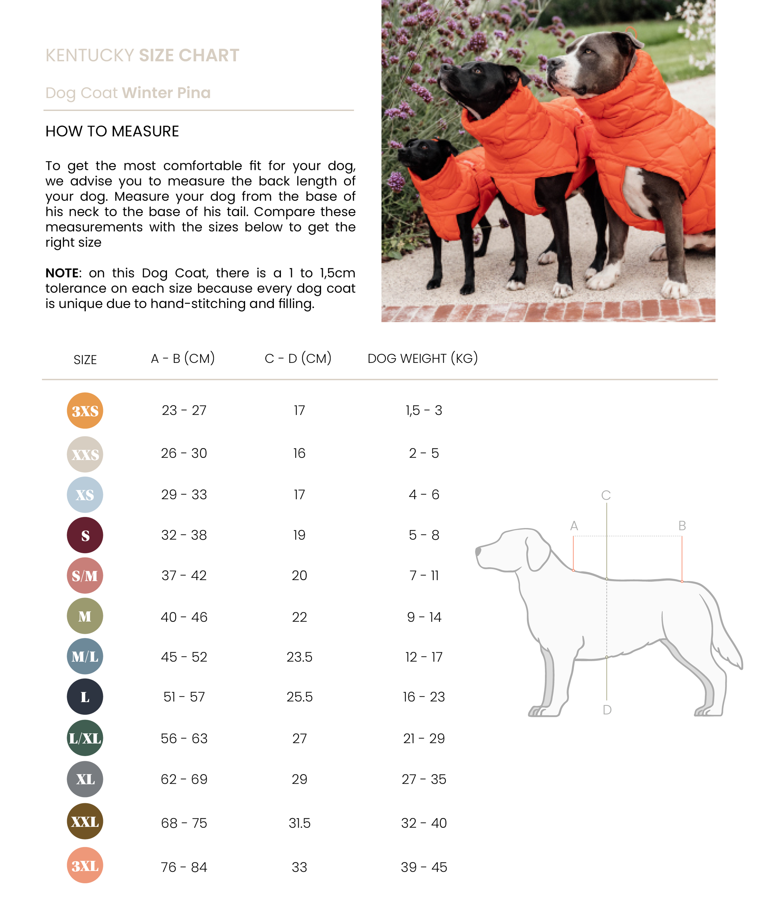 Kentucky Dog Rug Winter Pina 160g Orange