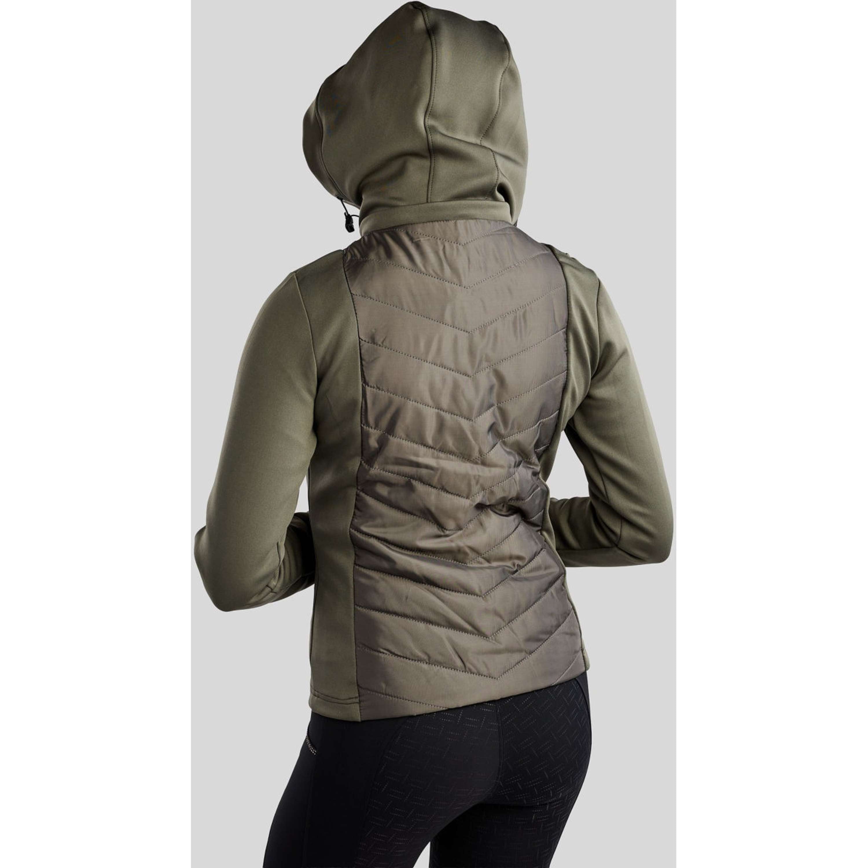 Montar Jacket MoEverline Hybrid Detachable Hood Golden Quartz Crystals Forest Green
