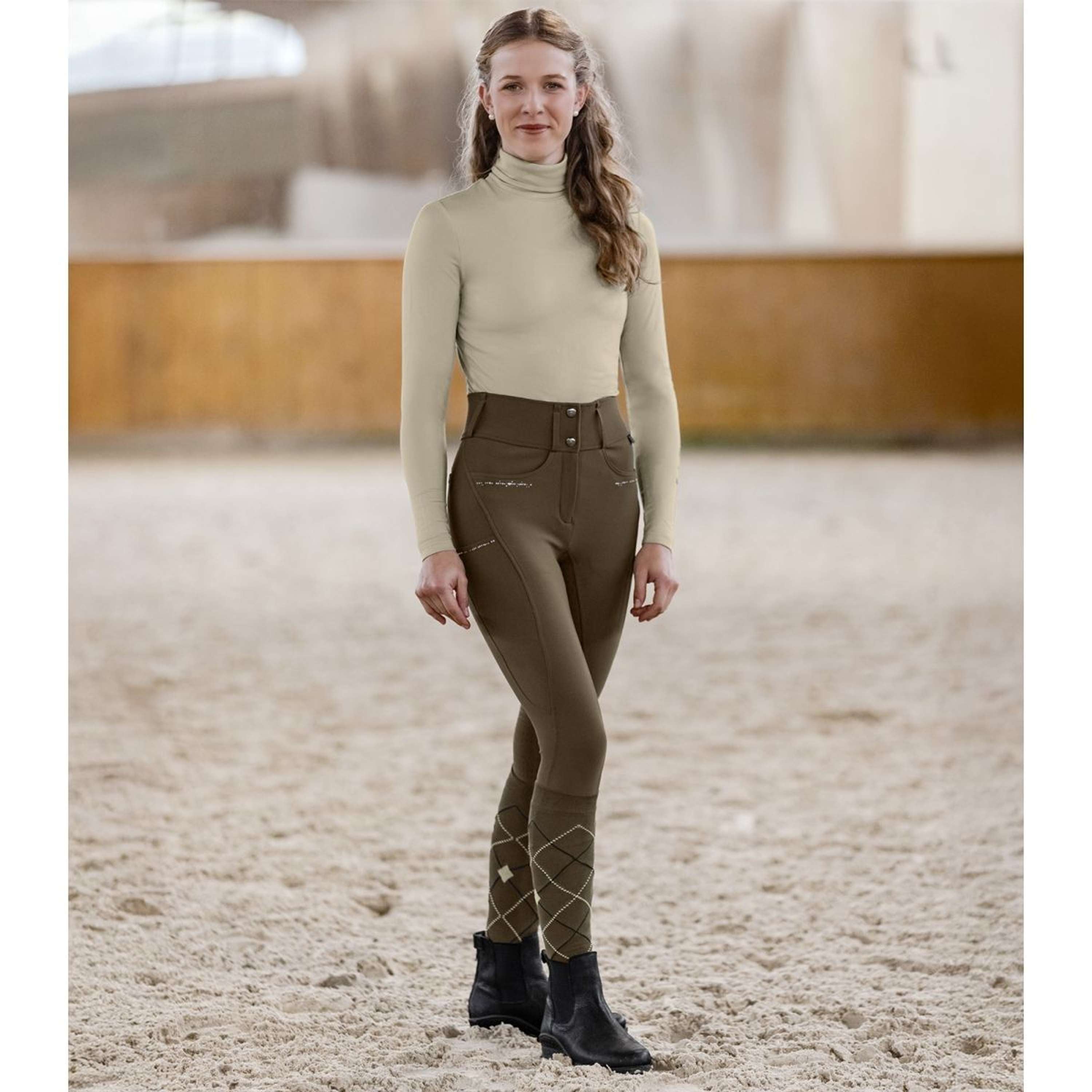 ELT Breeches Mathilda Glam High Waist Green/Brown