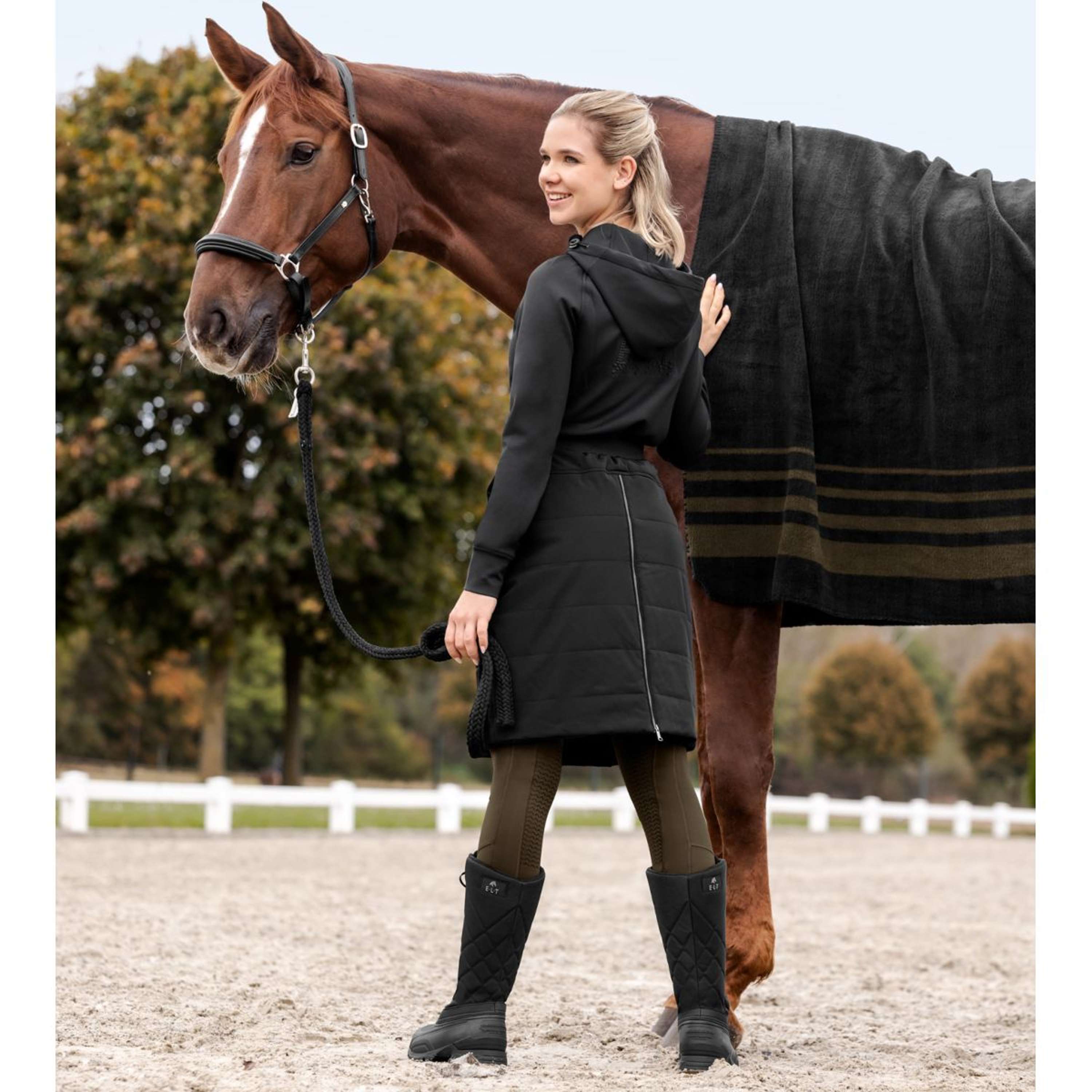 ELT Riding Skirt Rachel Thermal Black
