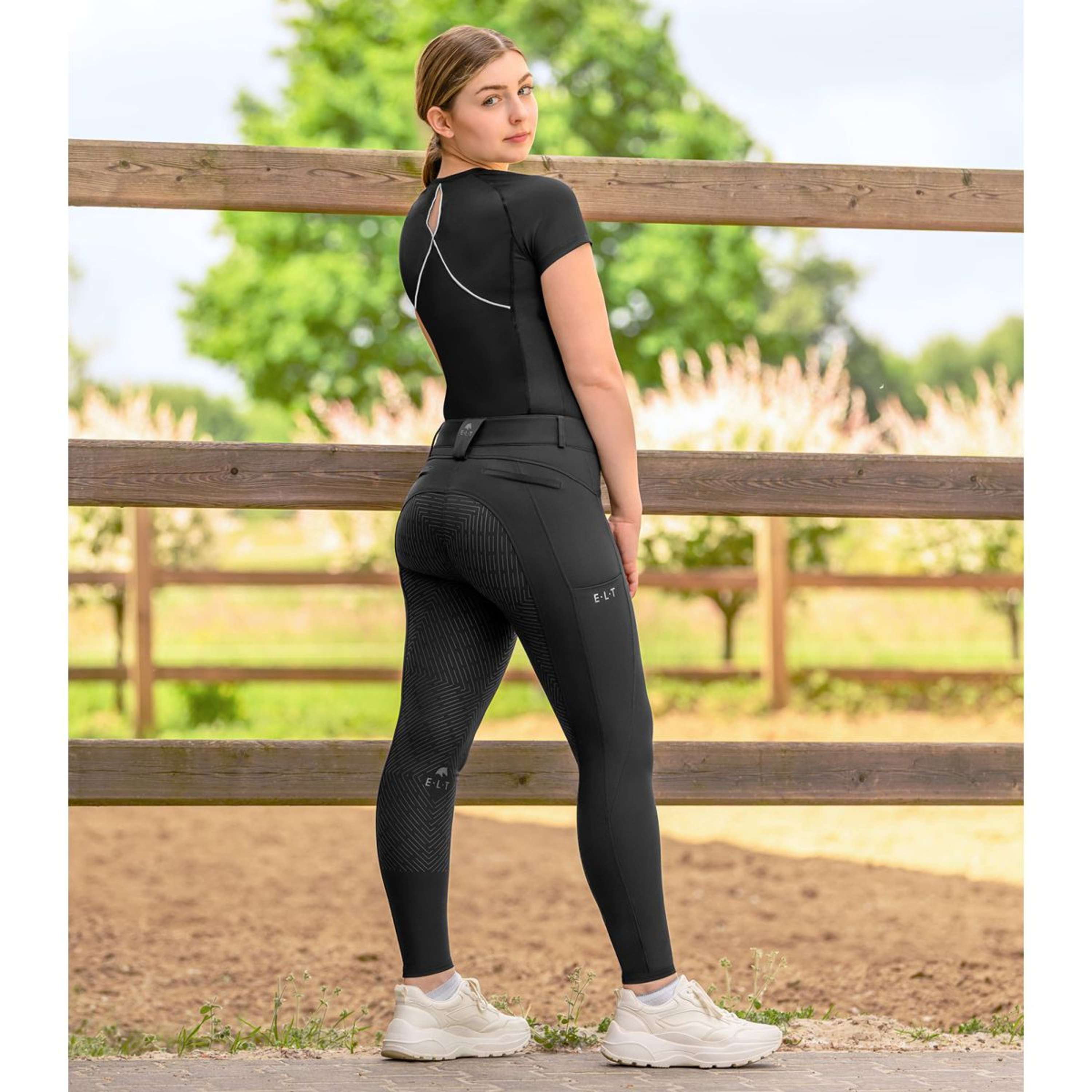 ELT Breeches Comfort Ride silicone Black