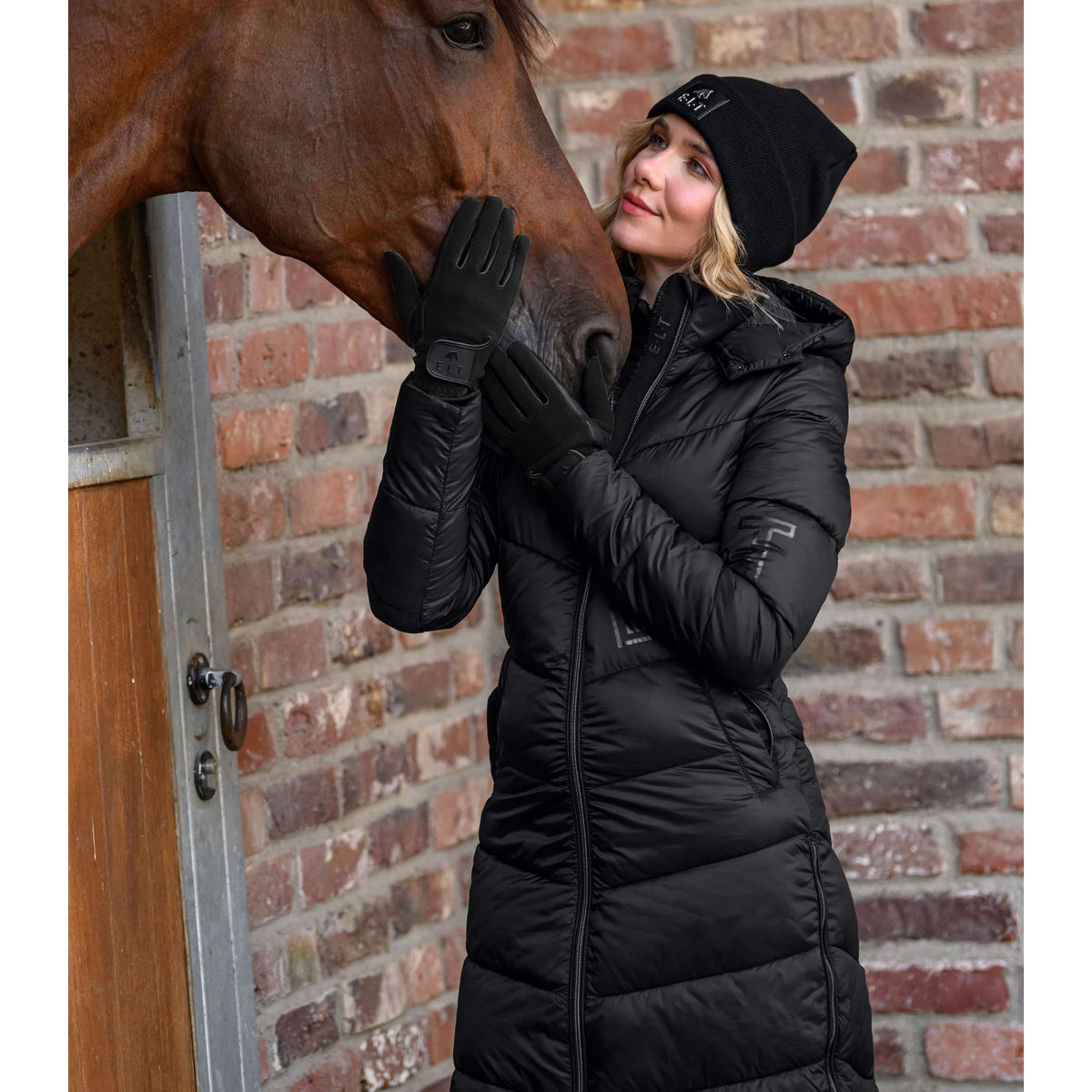 ELT Riding Gloves Winter Fleece Black