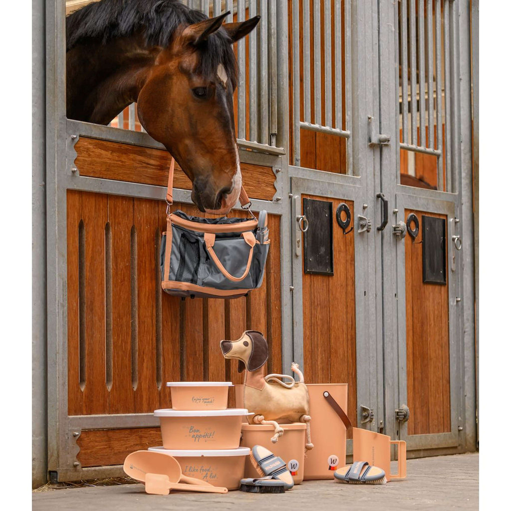 Waldhausen Soft Brush Flex Horse Hair Peach/Chrome Grey