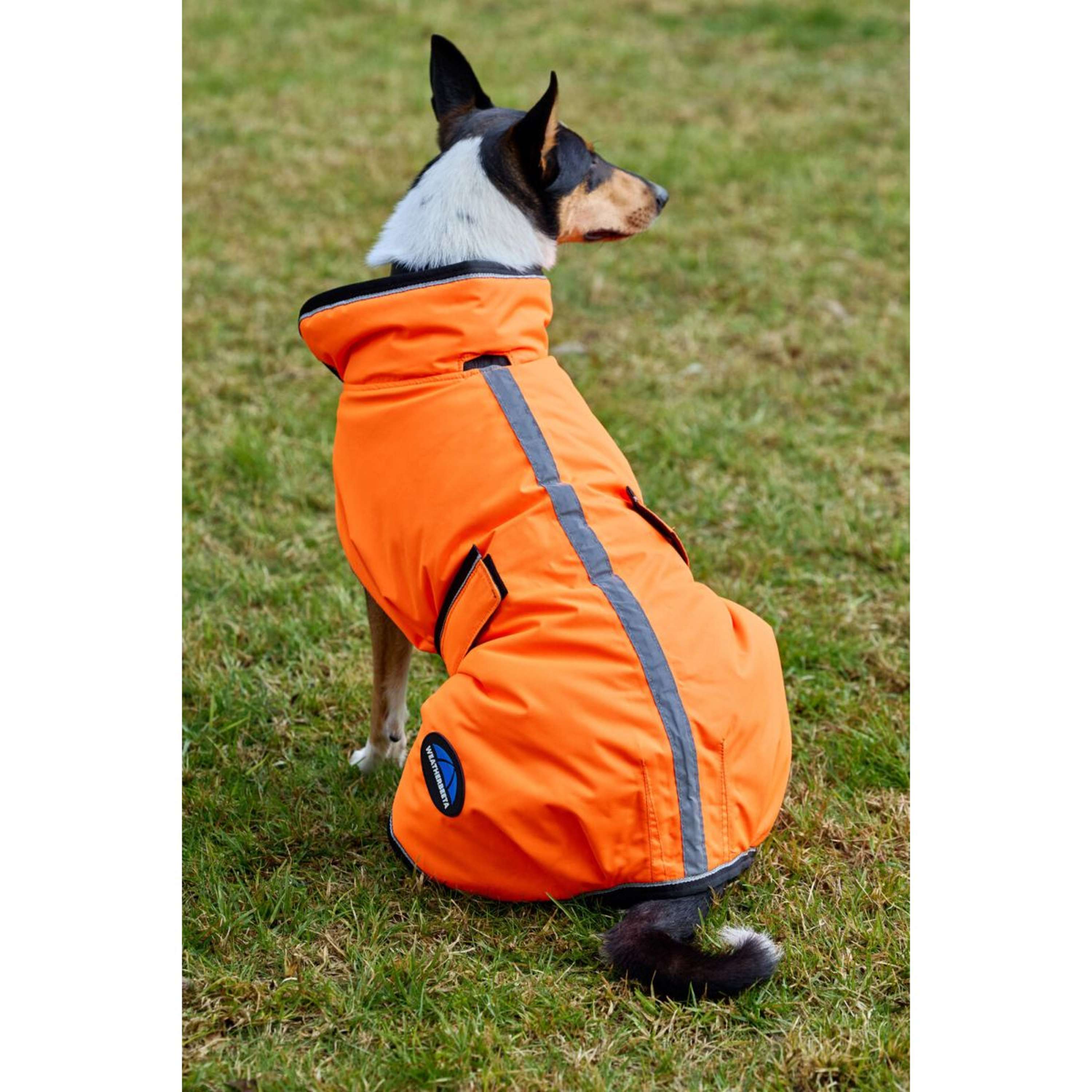 WeatherBeeta Dog Rug ComFiTec Reflective 300D Deluxe Showerproof Orange