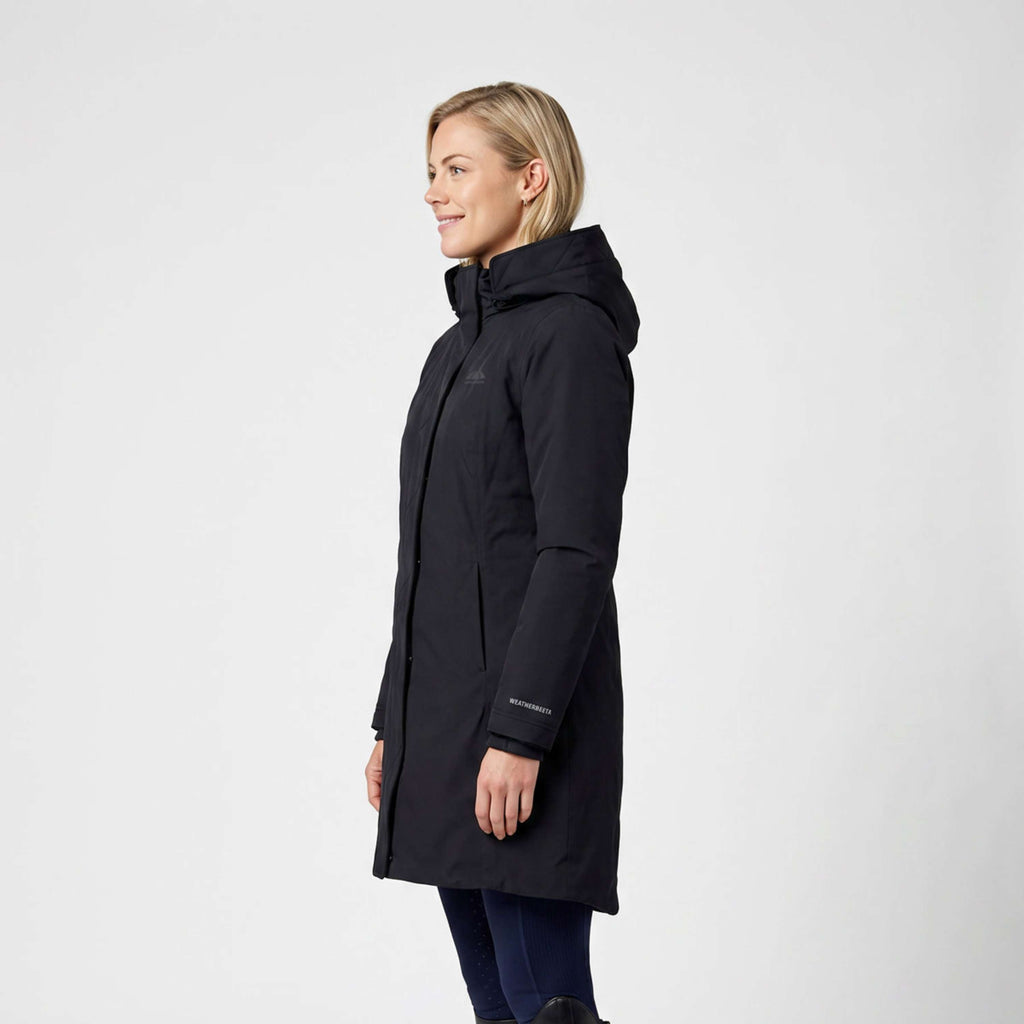 WeatherBeeta Long Coat Protect Waterproof Insulated Longline Black