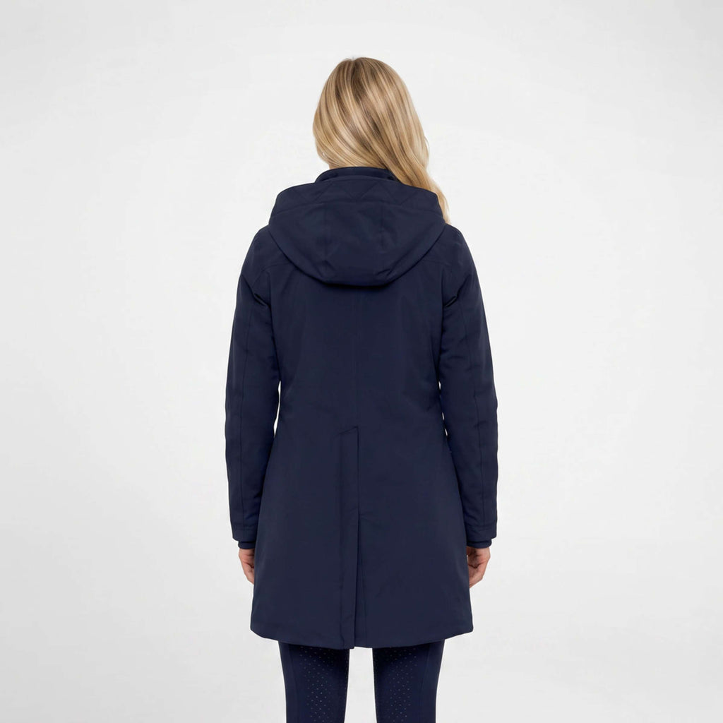 WeatherBeeta Long Coat Protect Waterproof Insulated Longline Navy