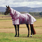 WeatherBeeta Fly Rug ComFiTec Ripshield Detach-A-Neck White/Burgundy