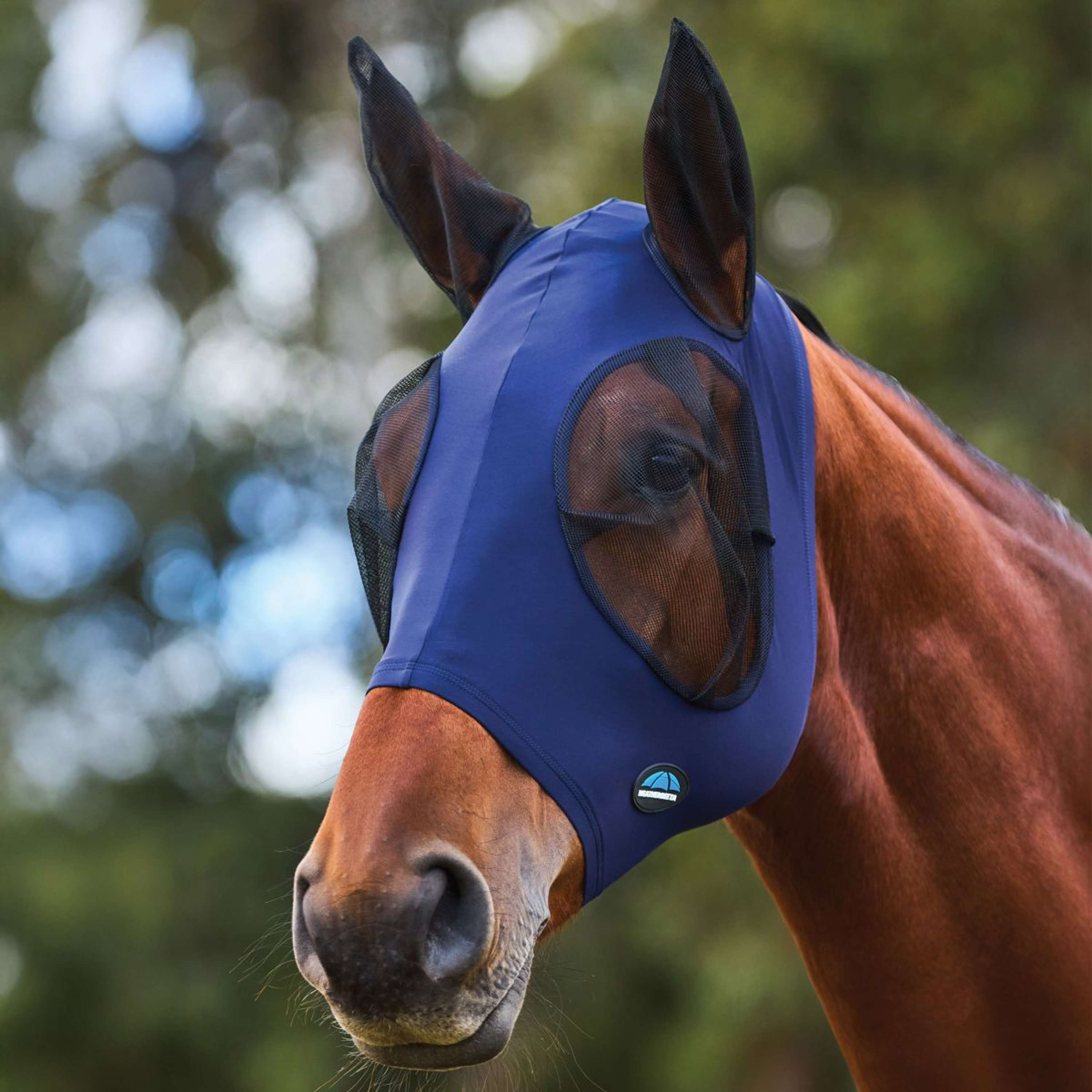 WeatherBeeta Fly Mask ComFiTec Stretch with Ears Navy/Black